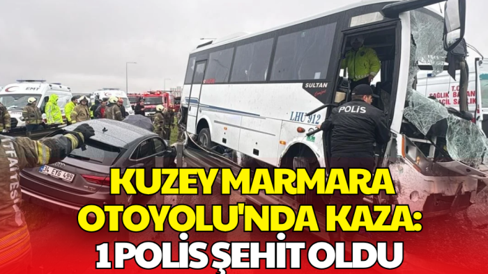 Kuzey Marmara Otoyolu'nda Zincirleme Kaza: 1 Polis Şehit Oldu